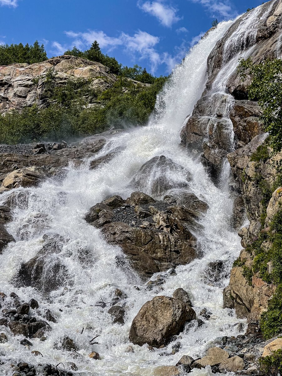 Алибекские водопады Домбай