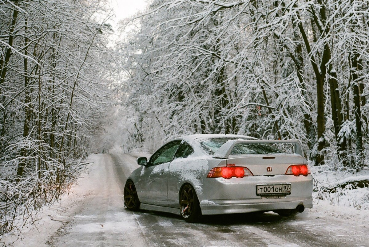 BMW e66 снег