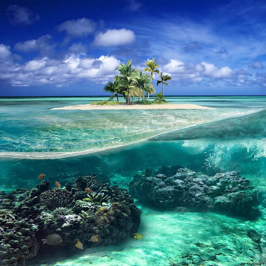 Райское место коралловые острова