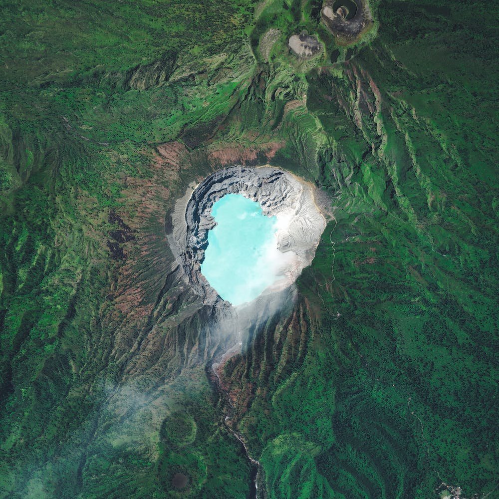 Индонезийский вулкан Kawah