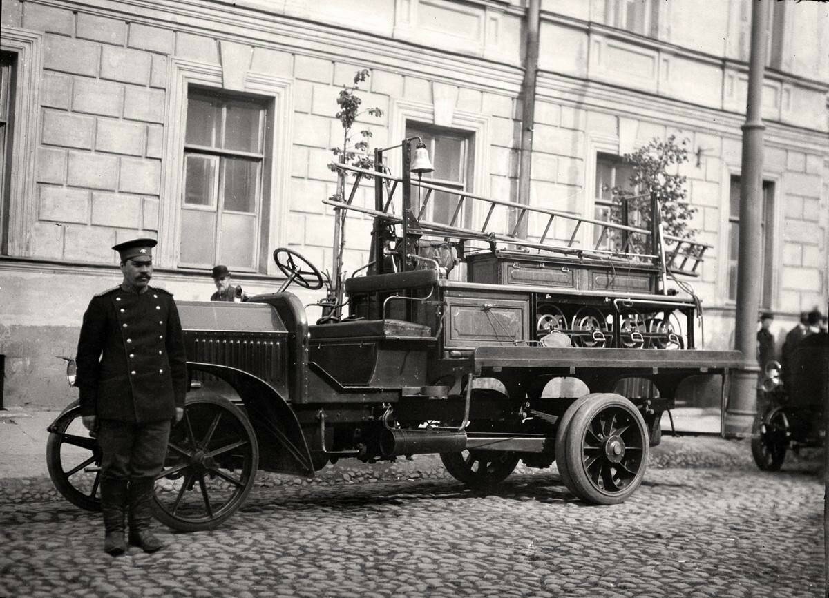 Пожарная машина Вандерберг 1901