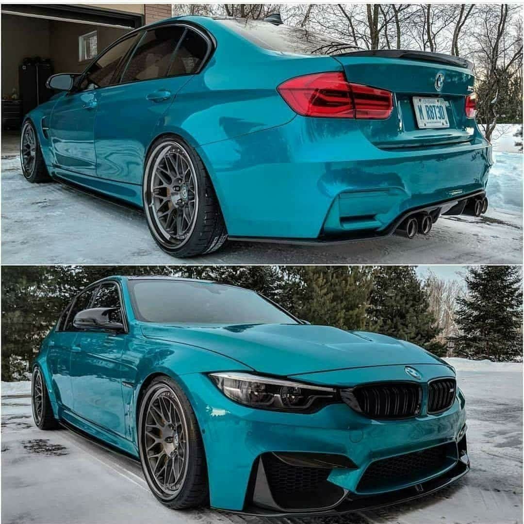 BMW m5 бирюзовая