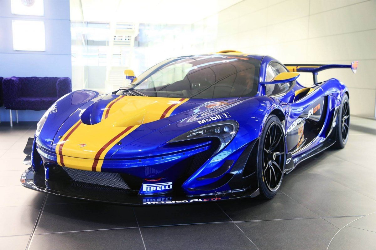 MCLAREN p1 синий