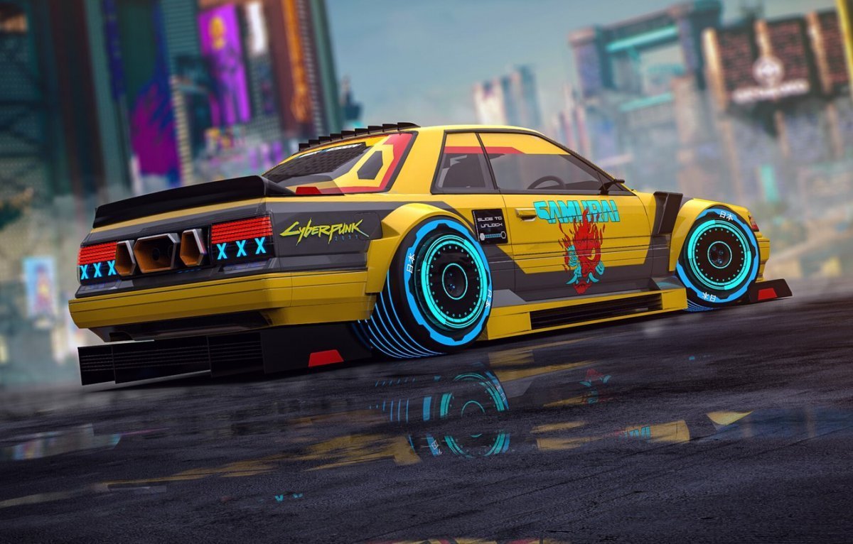 Машина Cyberpunk 2077 Nissan Skyline