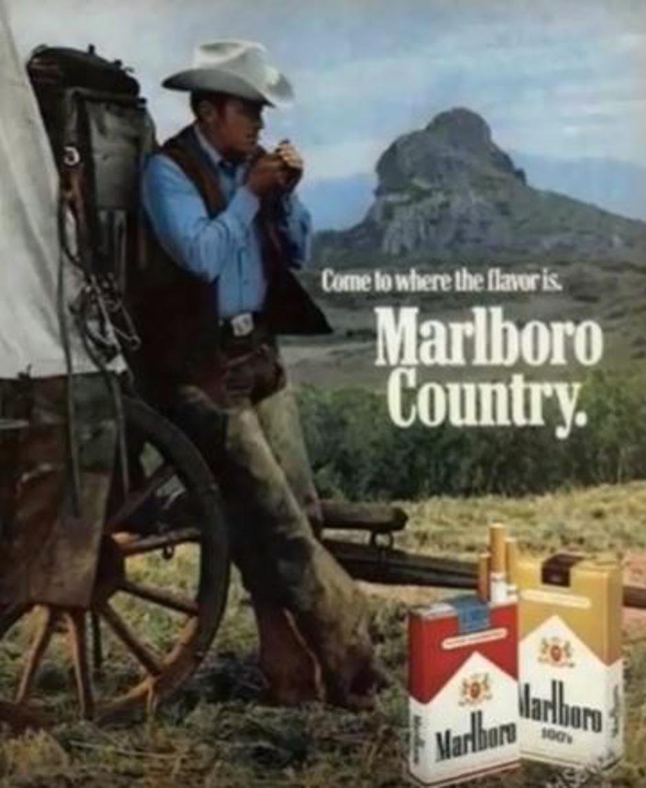 Старый плакат Marlboro