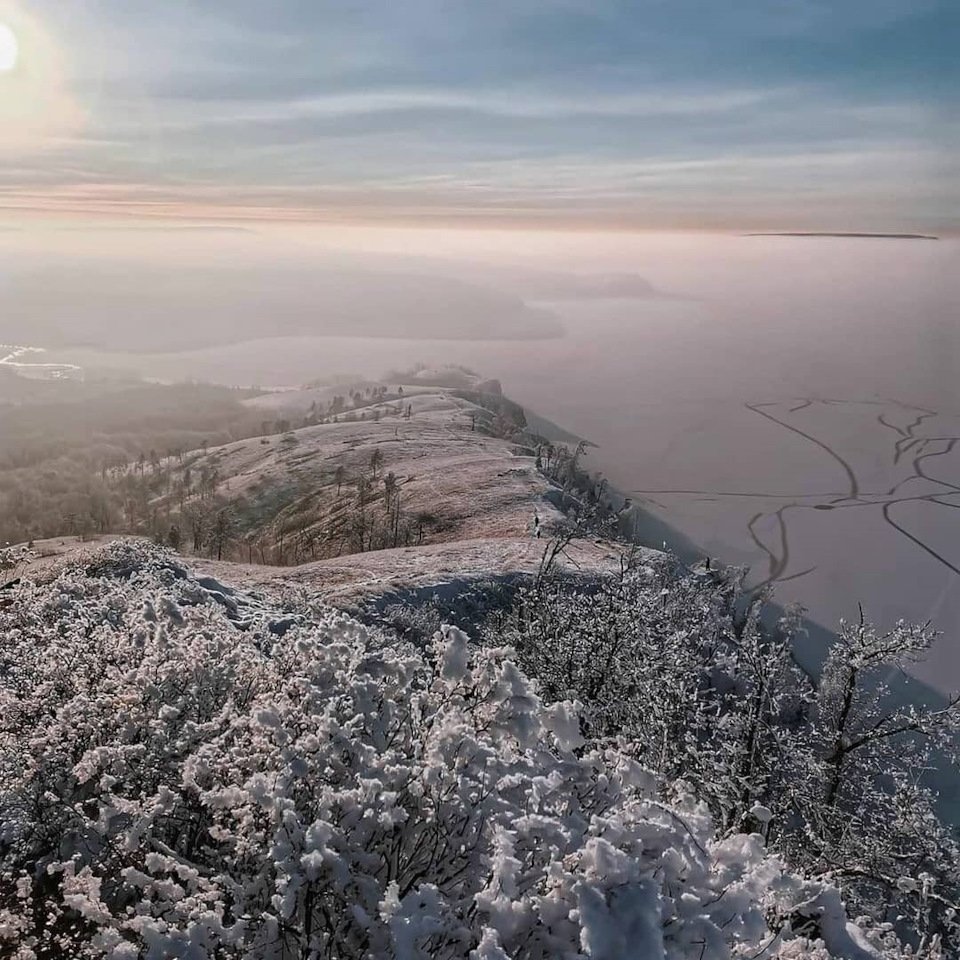 Жигулевские горы зимой Тольятти