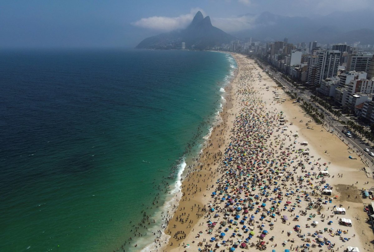 Пляж в Рио-де-Жанейро пакокабана