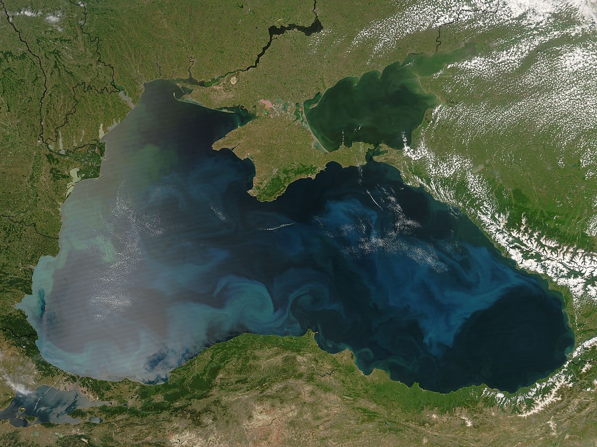 Черное море со спутника