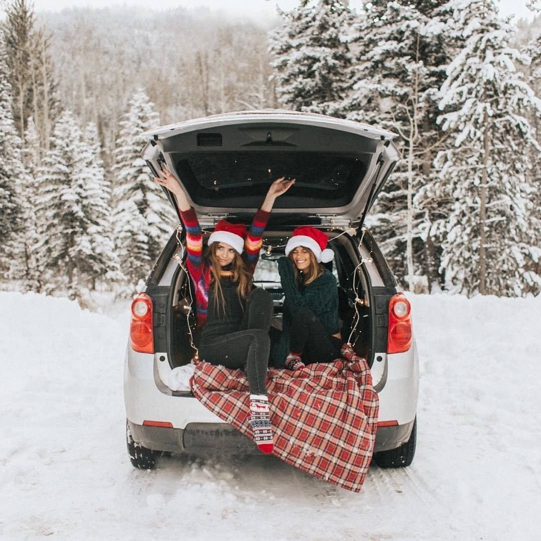Зимняя фотосессия с автомобилем