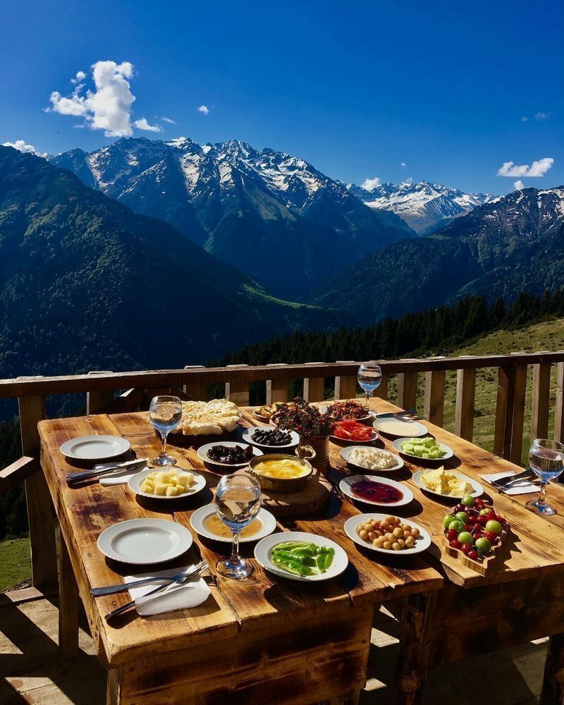Еда в горах