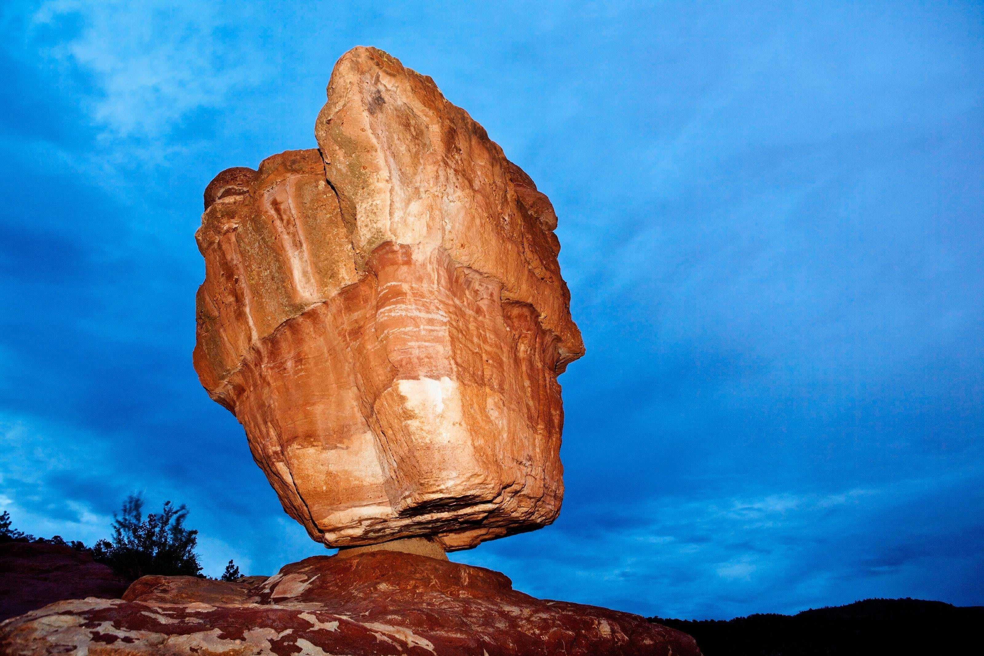 Скала нет. Балансирующая скала Колорадо. Балансирующая скала в саду богов Колорадо. Балансирующие камни, Колорадо, США. Камень Колорадо-Спрингс, Колорадо..