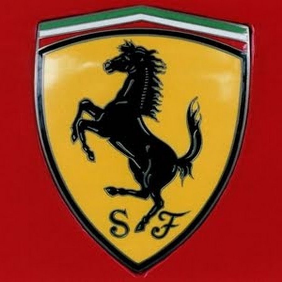 Автомобиль с лошадкой на логотипе
