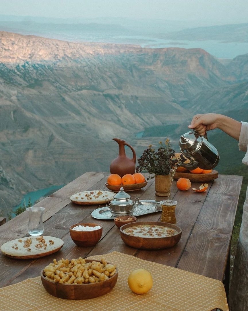 Сулакский каньон завтрак