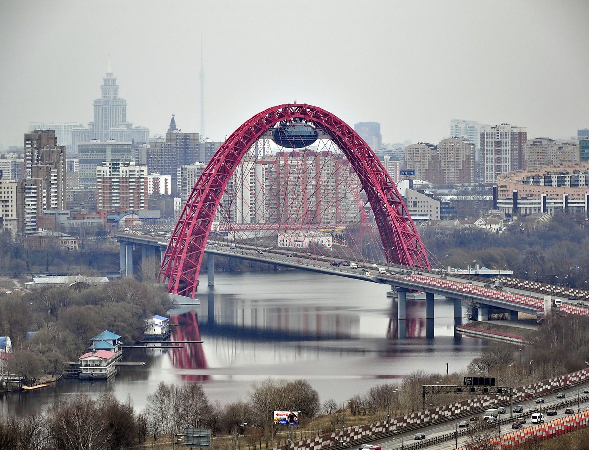 Серебряный Бор живописный мост