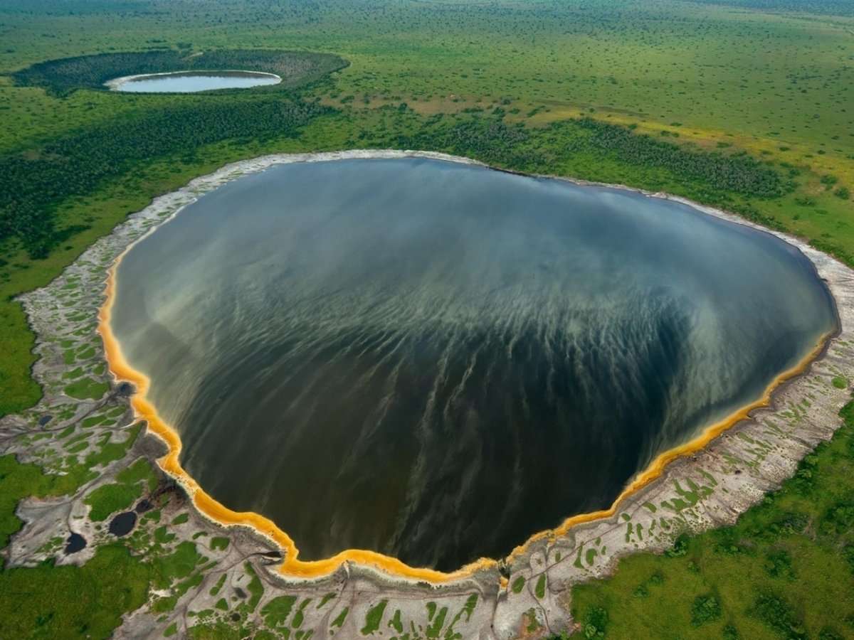 Кратерные озера рифта Альбертин. Бездонное озеро Уганда. Бездонное озеро в кратере вулкана Уганда. Кратер Батагайка. Самый большой географический объект в мире