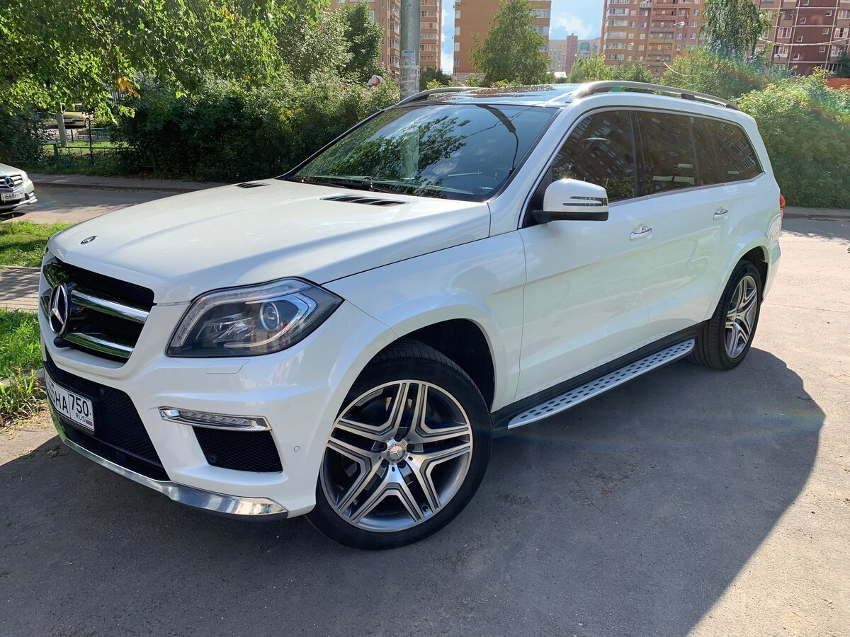 Mercedes Benz gl x166 белый