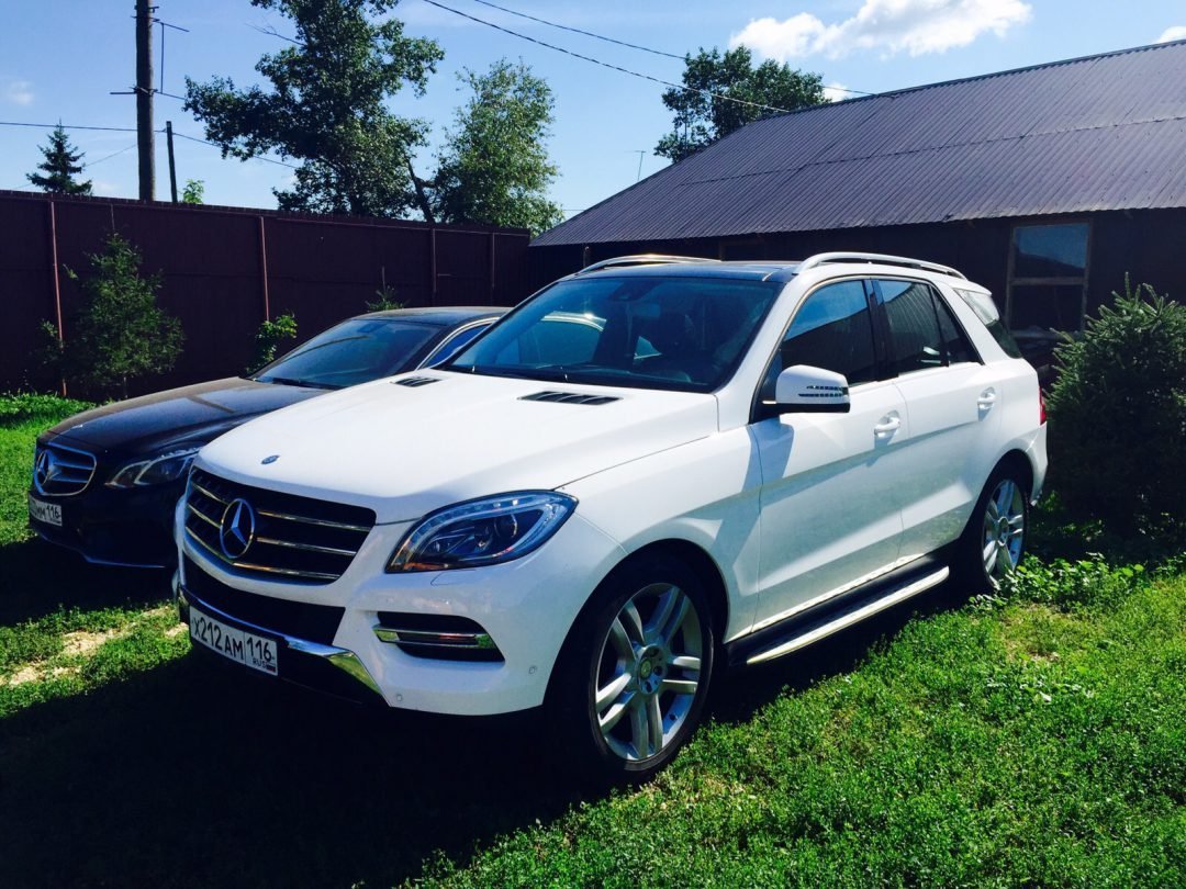 Мерседес ml 350 белый