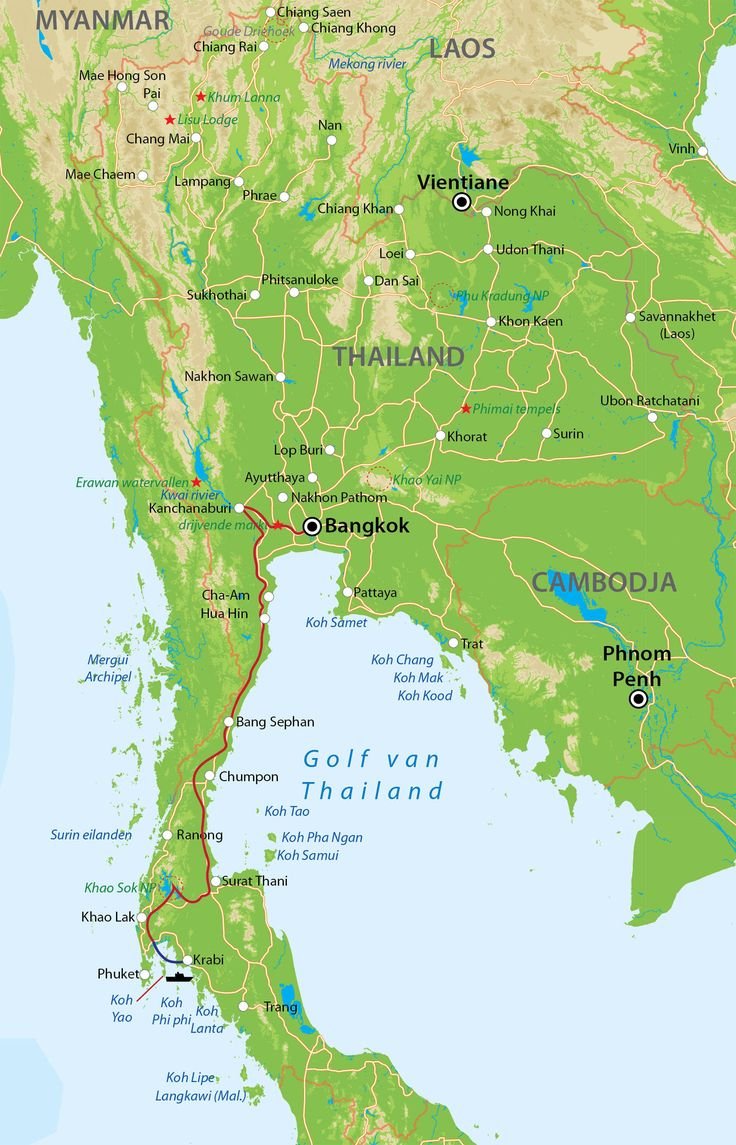 Хуа-Хин Таиланд на карте