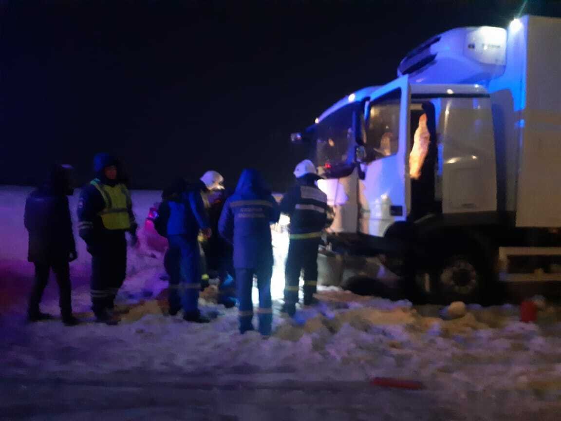 Авария 2 фур в Башкирии в январе