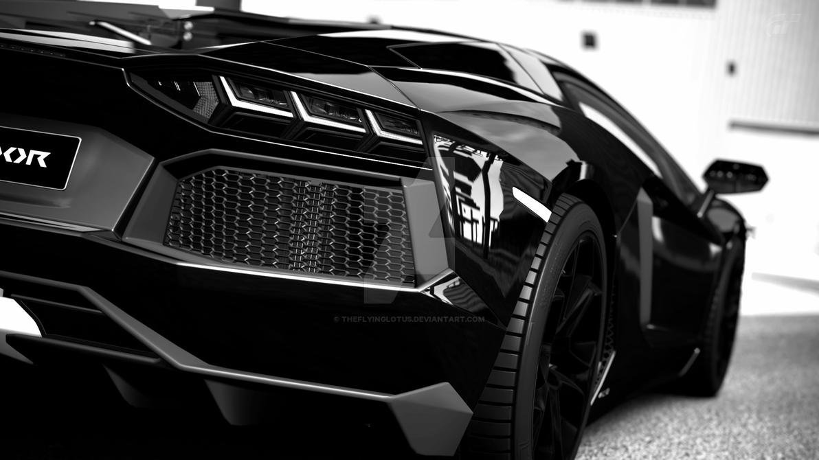 Ламборгини авентадор SVJ 2020 черная