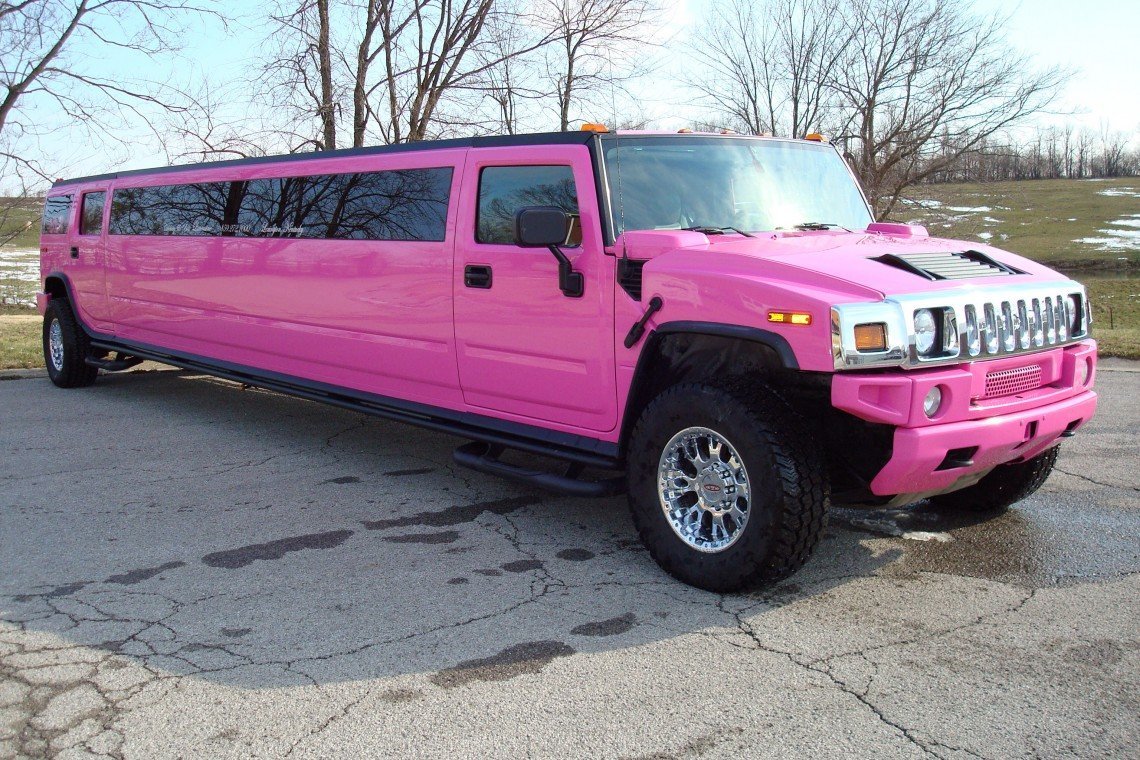 Розовый хаммер лимузин