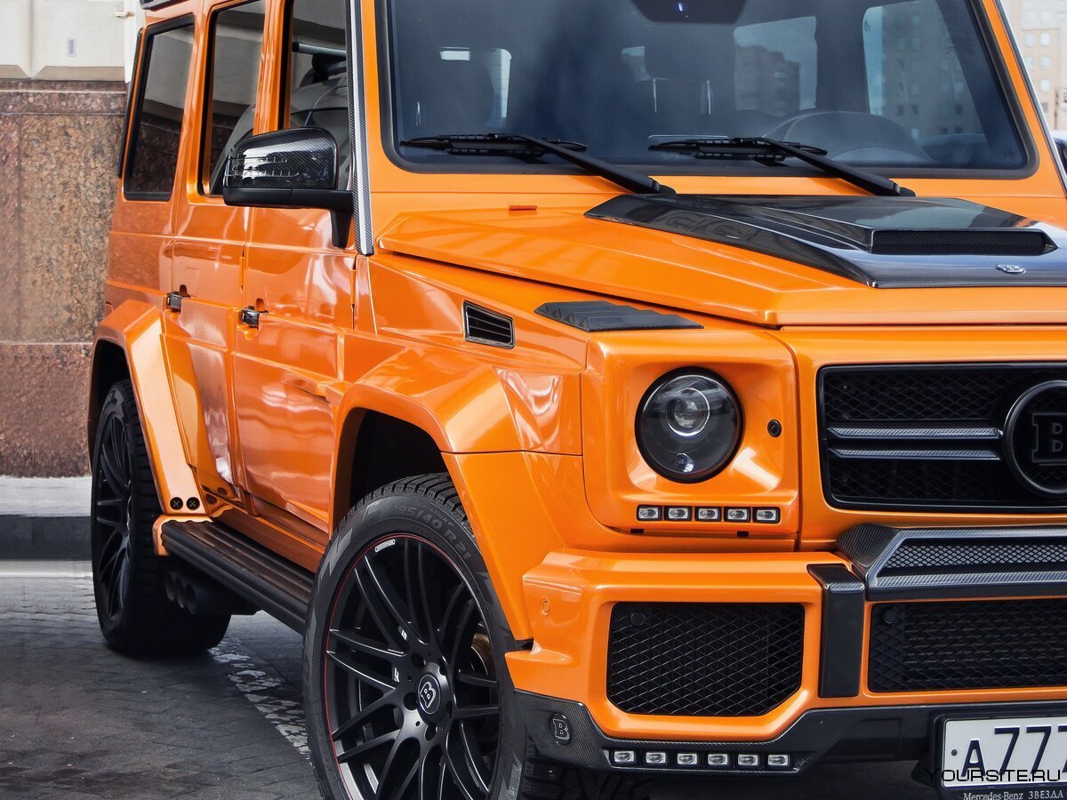 Мерседес Бенц g63 оранжевый