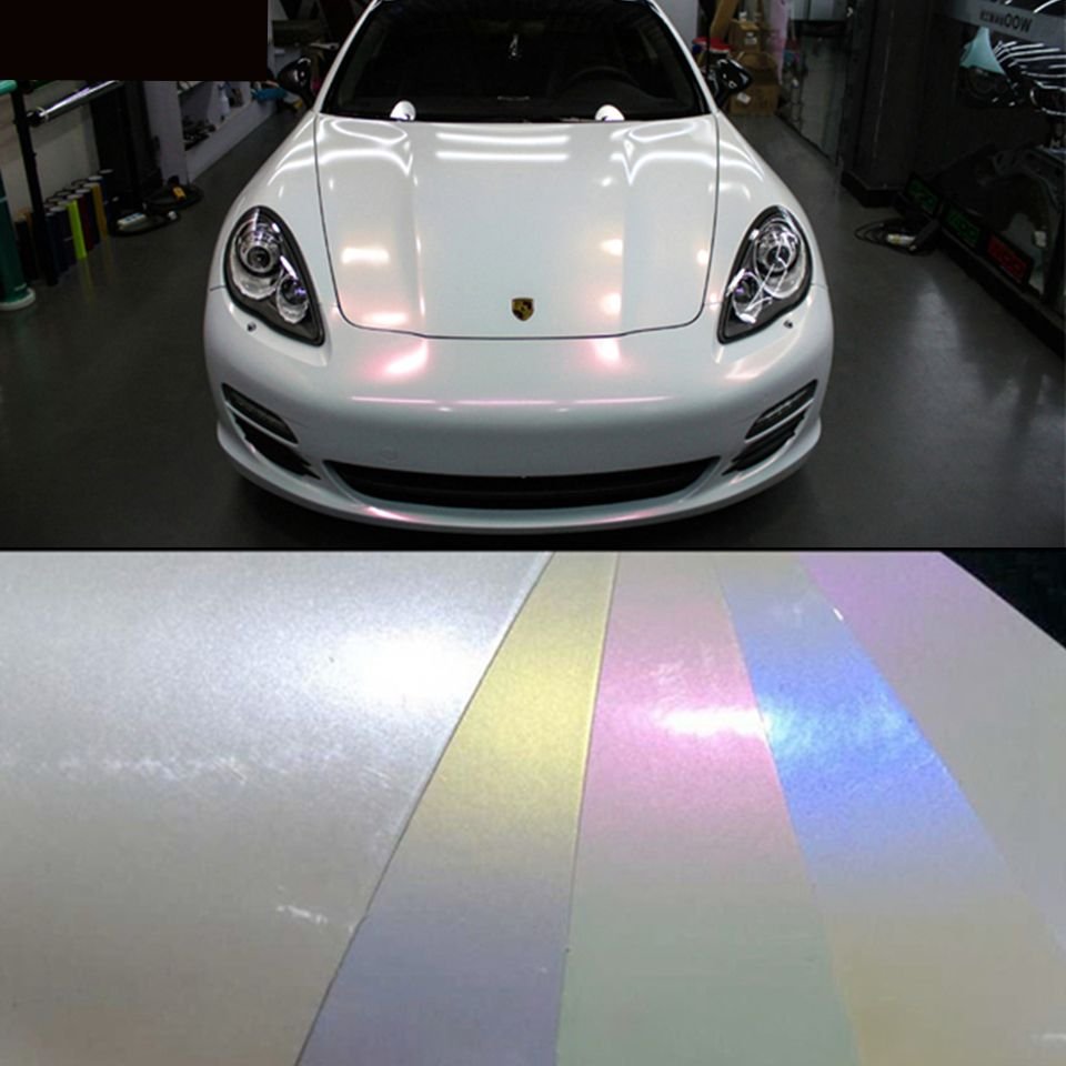 Плёнка для автомобиля цвет White Metallic Satin