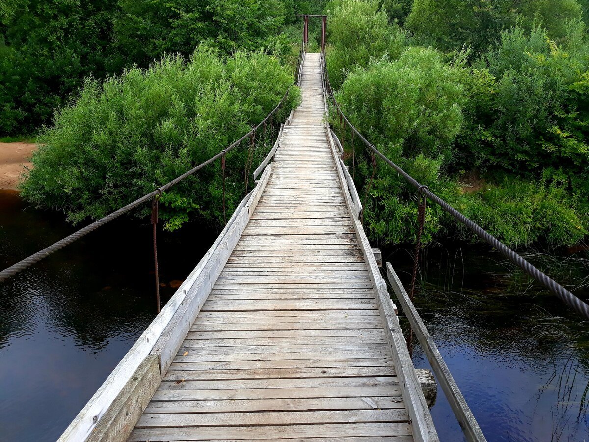 Подвесной мост Курск Дичня