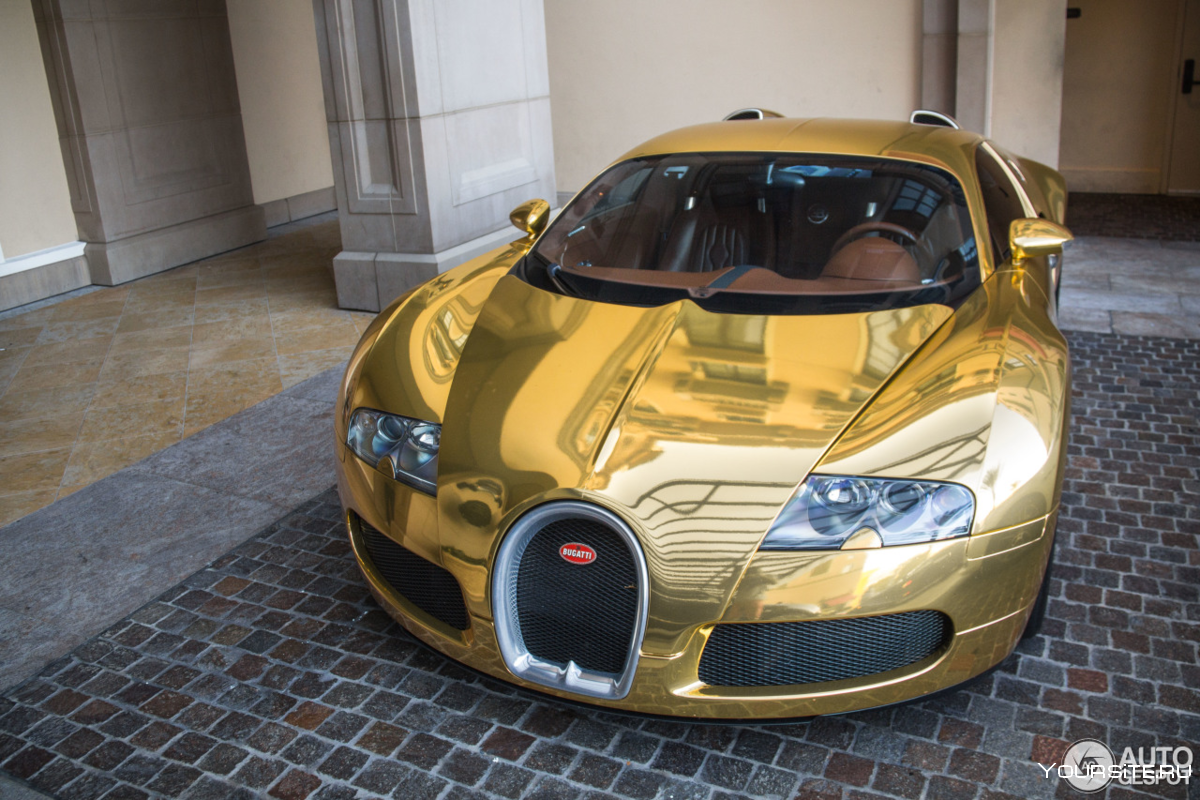 Bugatti Veyron Золотая