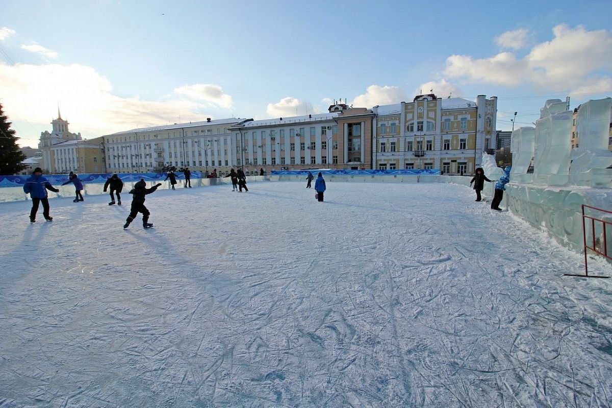Ледяной каток в Улан-Удэ