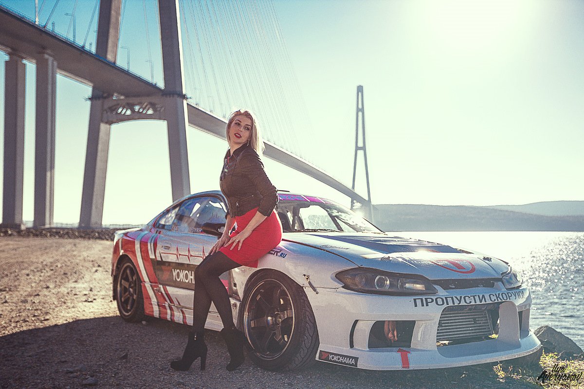 Nissan Silvia s15 и девушки