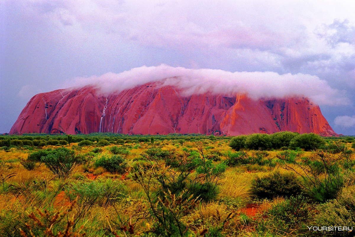 Австралия красная гора Улуру