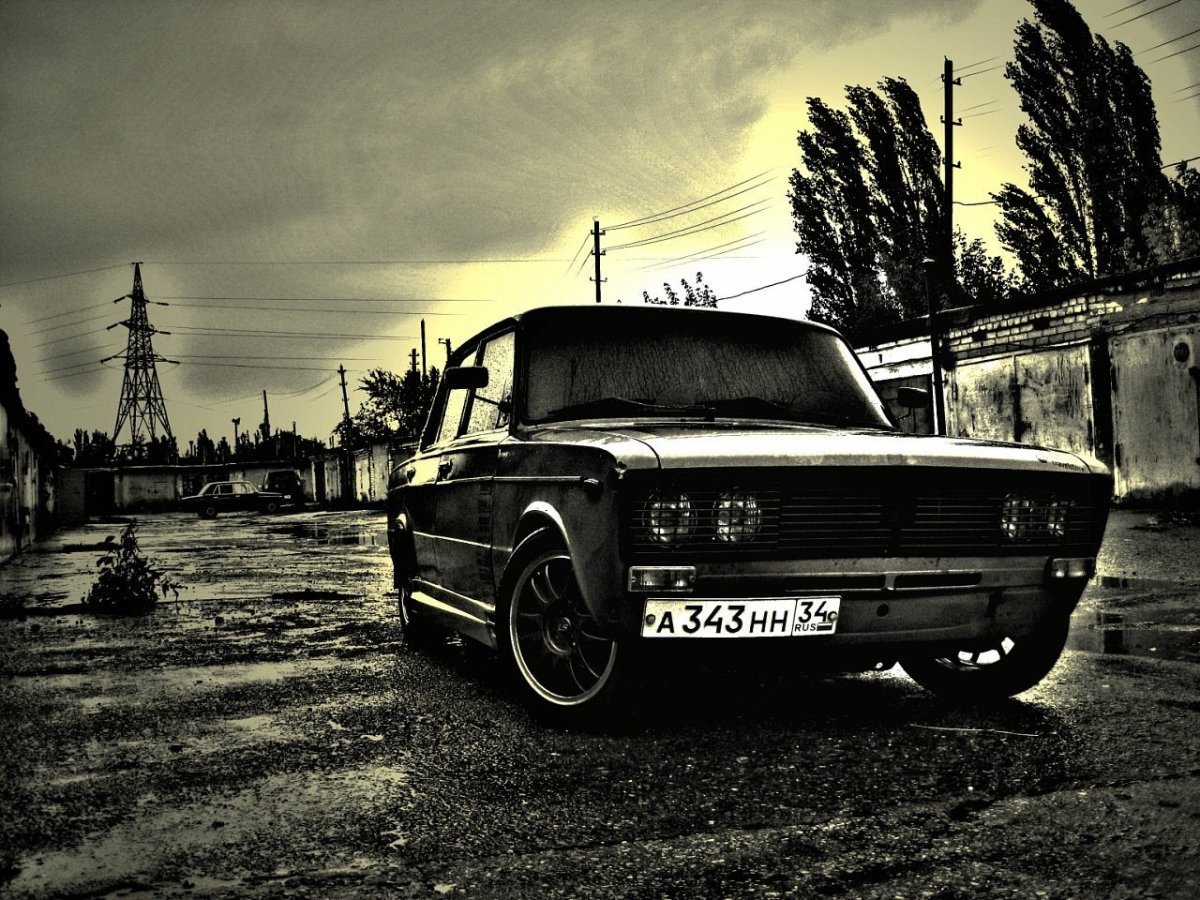 ВАЗ 2106 черная Боевая классика