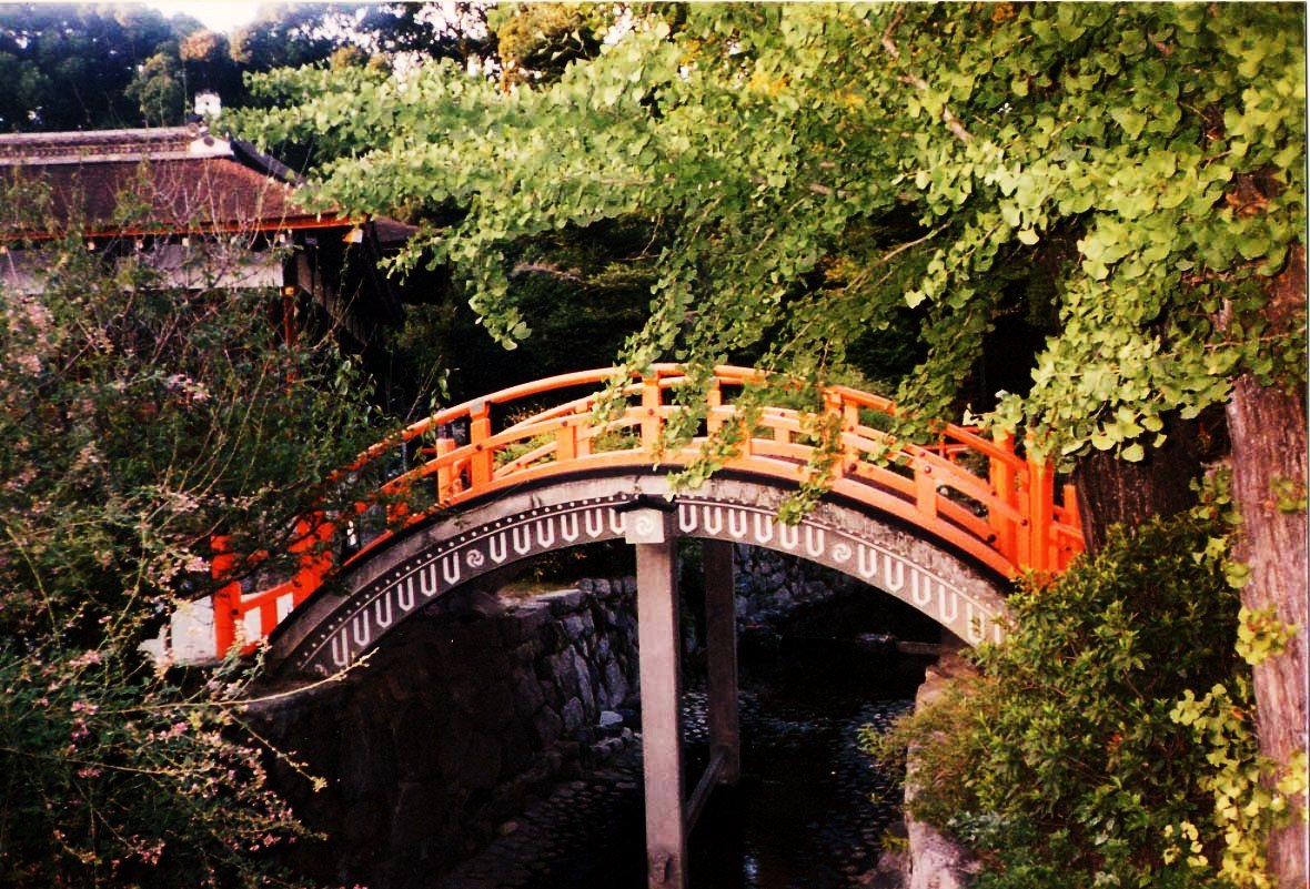 Арочный деревянный мост