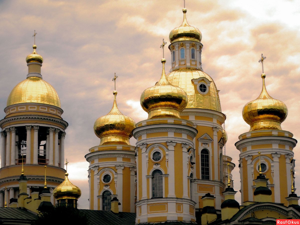 Владимирский собор СПБ золотые купола