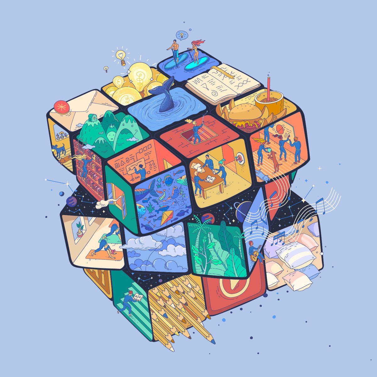 Креативный кубик Рубика