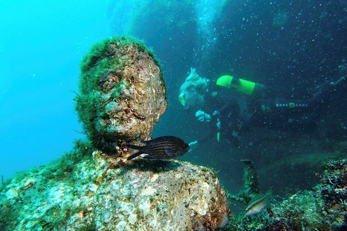 Аллея вождей подводный музей Тарханкута
