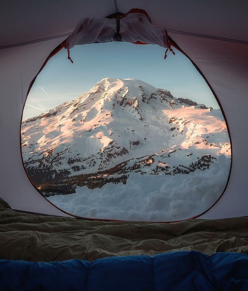 Палатка в горах