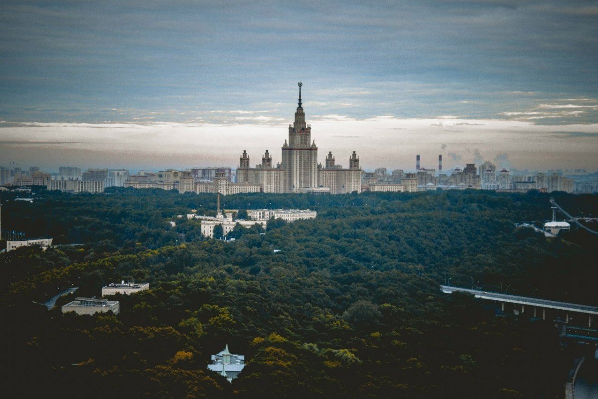 Москва смотровая Сити с МГУ