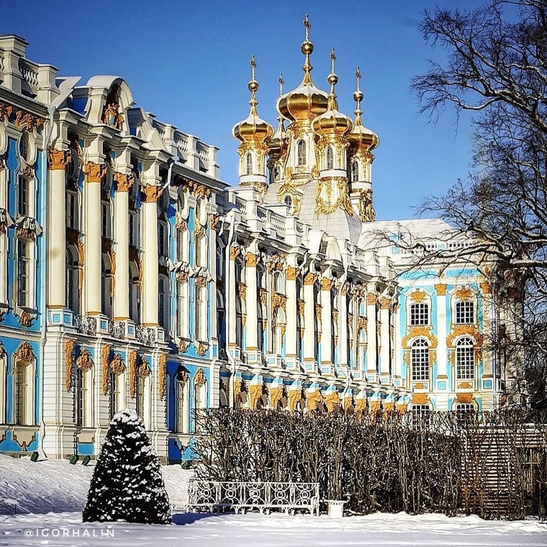 Екатерининский дворец зимой