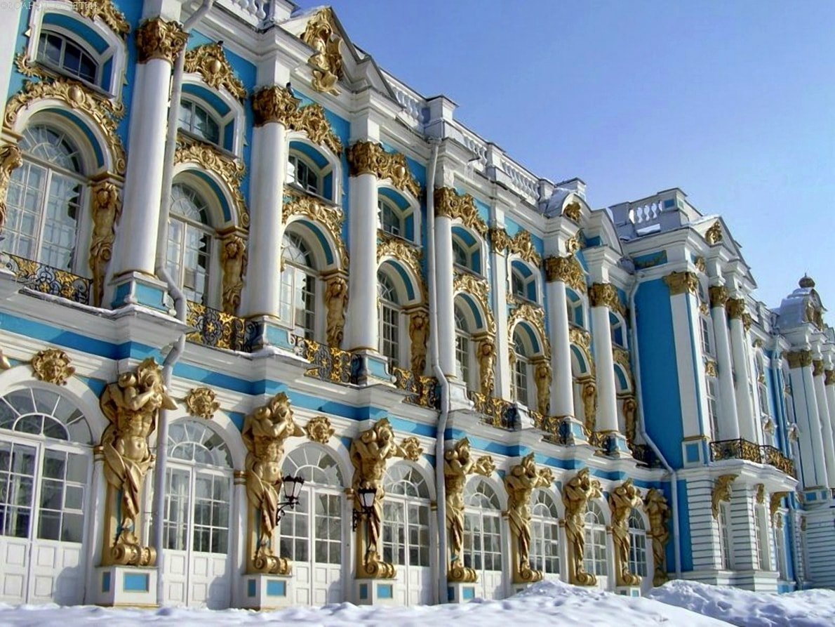 Екатерининский дворец Растрелли стиль