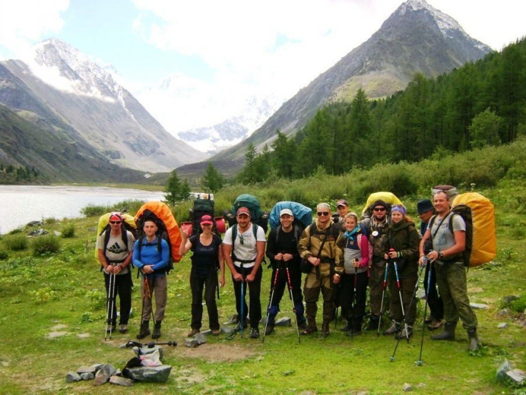 Туристы в Горном Алтае