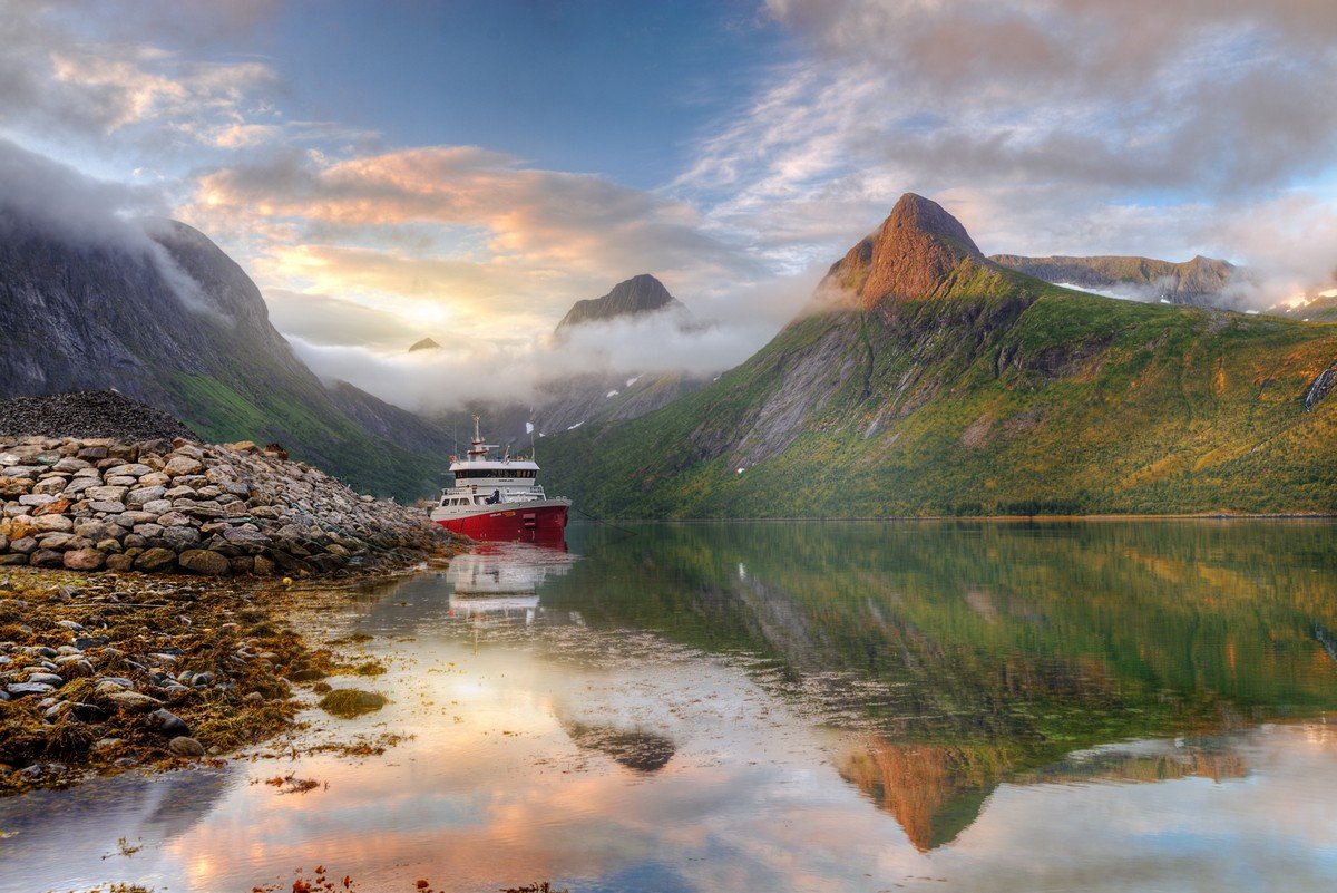 Норвегия пейзажи фьорды