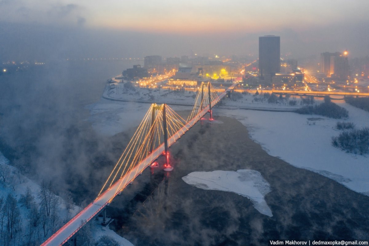 Вантовый мост Новосибирск