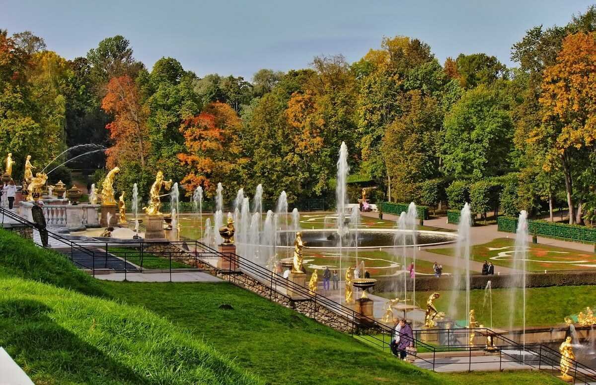 Петергоф Нижний парк фонтаны