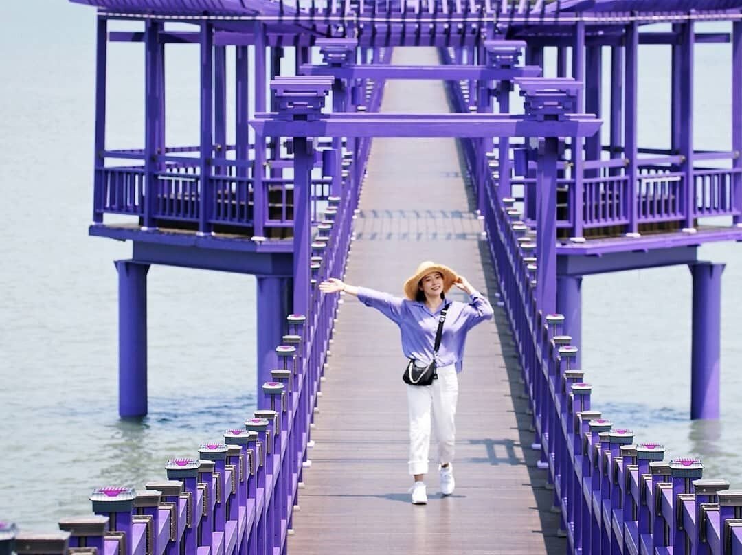 Пурпурный остров в Южной Корее