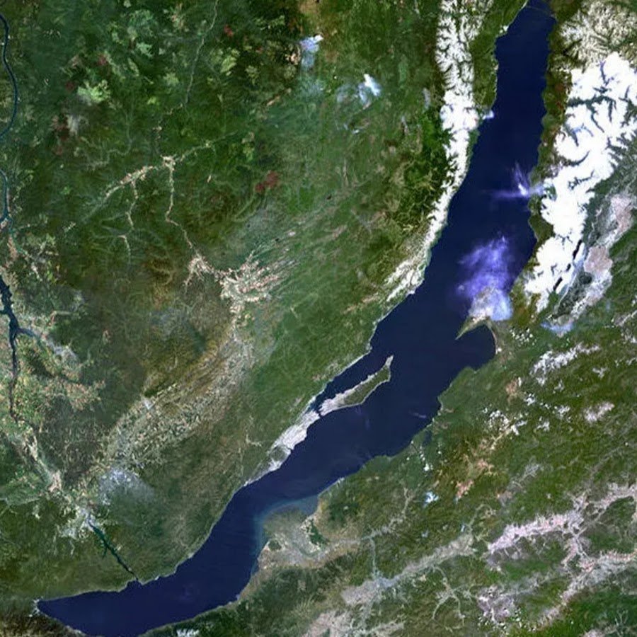 Озеро Танганьика космический снимок