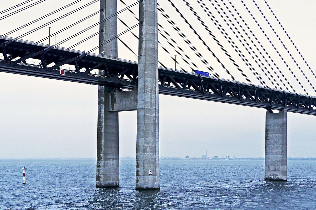 Моста Оресунд (Öresund Bridge, 8 км)