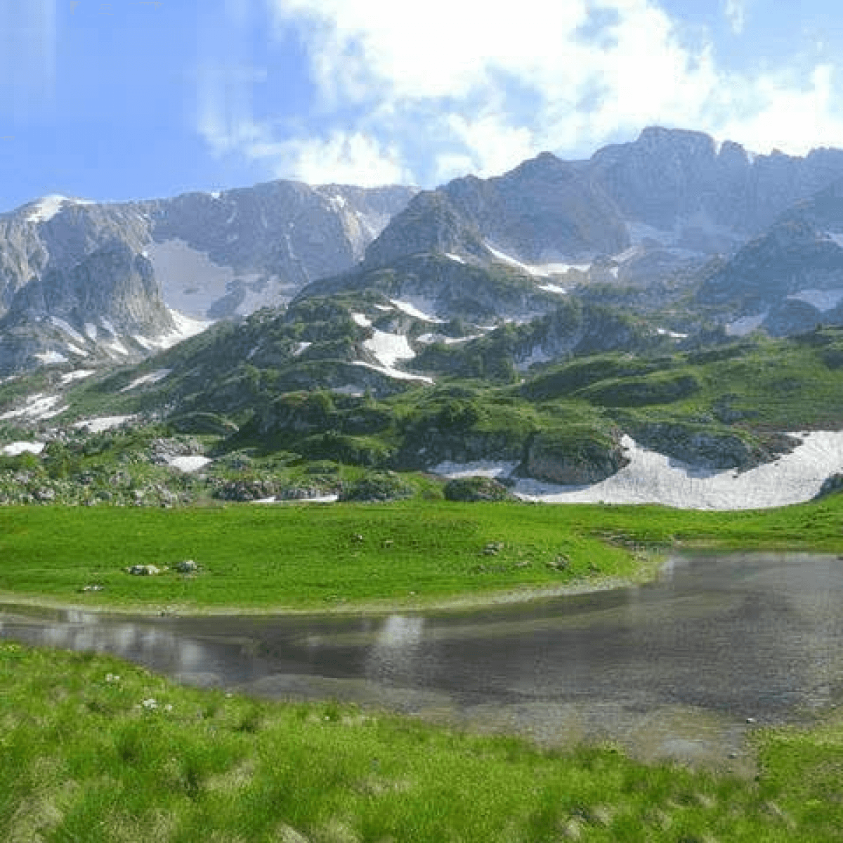 Гора Оштен озеро