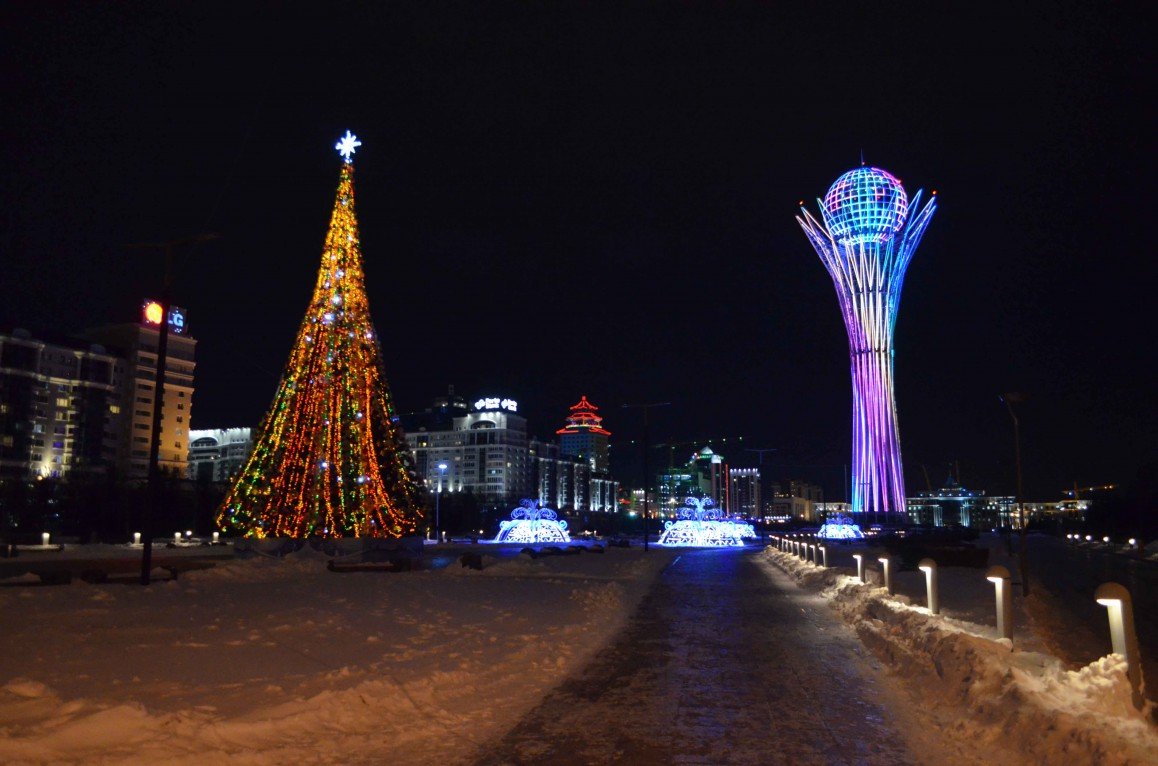Нурсултан Астана зима центр города